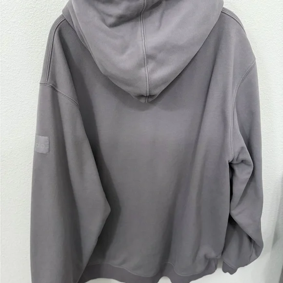 ALO Yoga | Renown Heavyweight Hoodie | Fog | Unisex (L) - Picture 2 of 5